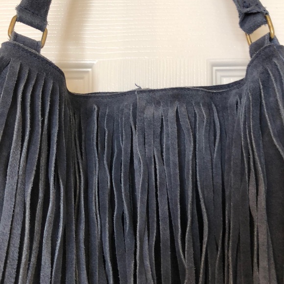 Suede shoulder bag - Picture 2 of 12